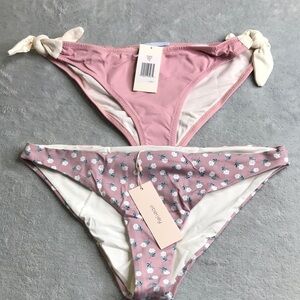 Eberjey Two Bikini Bottoms Size M New with tags  Pink
